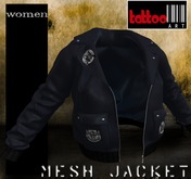 TattooArt Biker Girl Jacket Black