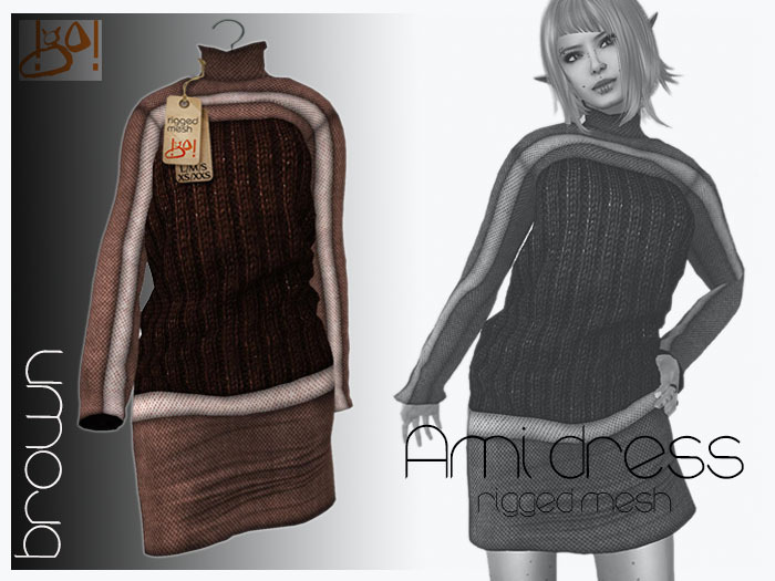!gO! Ami Dress -brown-