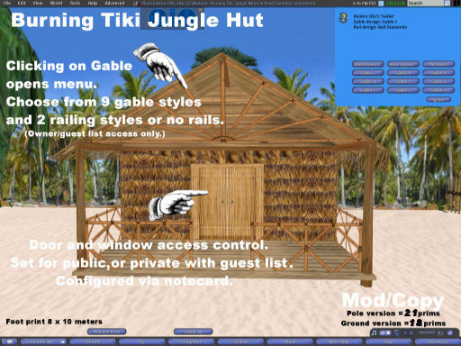 Burning Tiki Jungle Hut