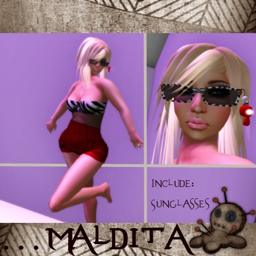 ::::Maldita:::: Red Zebra Outfit 