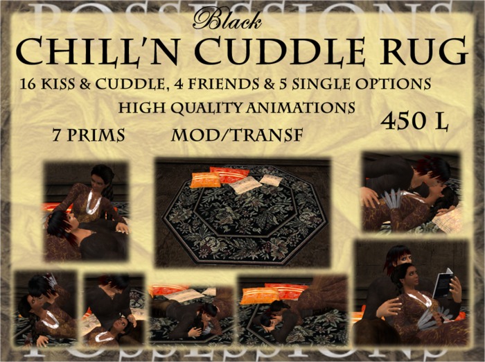 Chill'n cuddle rug, black