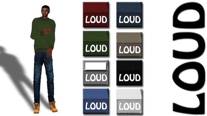 LOUD Gray Crewneck