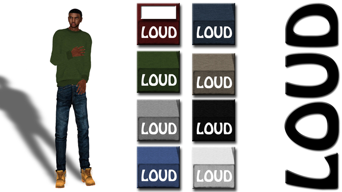LOUD Burgandy Crewneck
