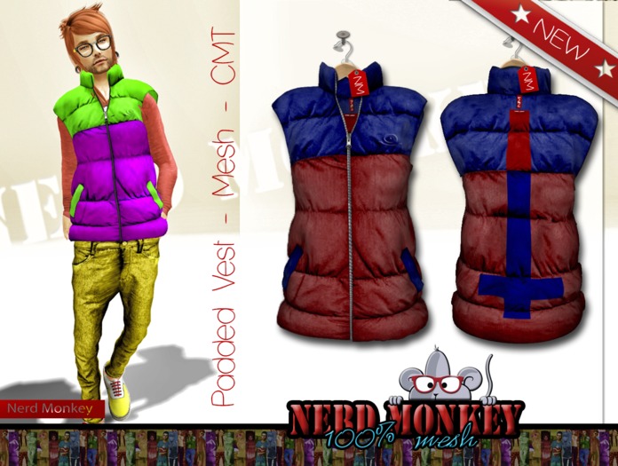 .::[NerdMonkey]::. .::[Padded Vest B/R]::. 