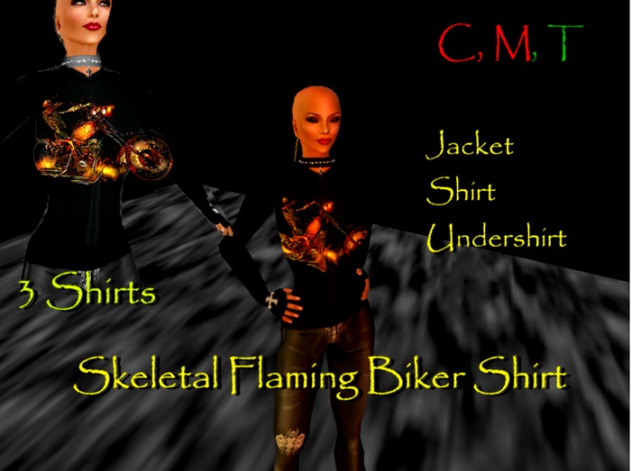 3 Shirts - Skeleton Biker