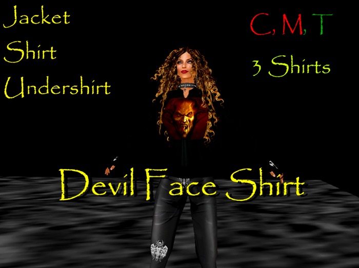 3 Shirts - Devil Face