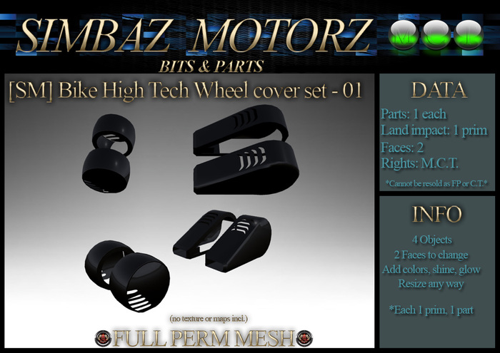 [SM] Bike High Tech Wheel cover set 01
