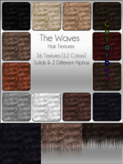 [Colorbox] The Waves Hair Textures DEMO
