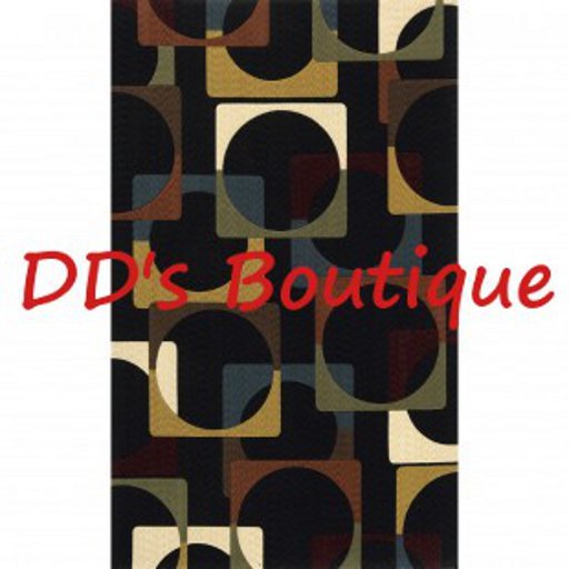 PROMO LIMITED FREEBIE Deco Charcoal Squares Rug