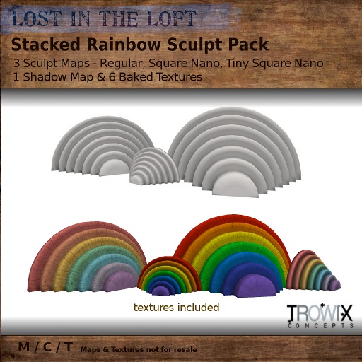 Trowix - Stacked Rainbows Sculpt Pack