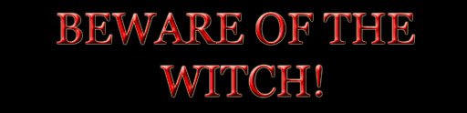 Beware of the witch! Sign