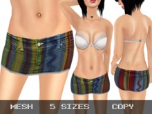 Mini Denim Skirt Colors 1 - Mesh