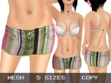 Mini Denim Skirt Colors 2 - Mesh