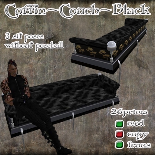 L~A~N Design Coffin-Couch black
