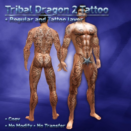 Roby'style Tribal Dragon2 Tattoo