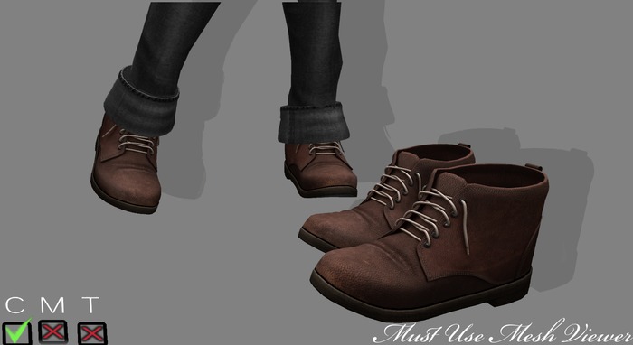 Short Boots Brown UNISEX With Sizers