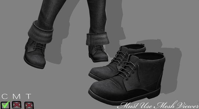 Short Boots Black UNISEX With sizers
