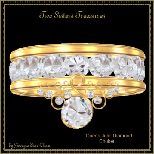 TST Queen Julie Diamond Choker.