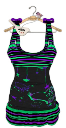 { birdy. } - Ruffle Dress - Rave (purple & teal)
