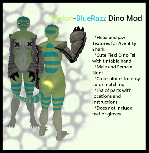 Melon BlueRazz Cutie-Saur Mod