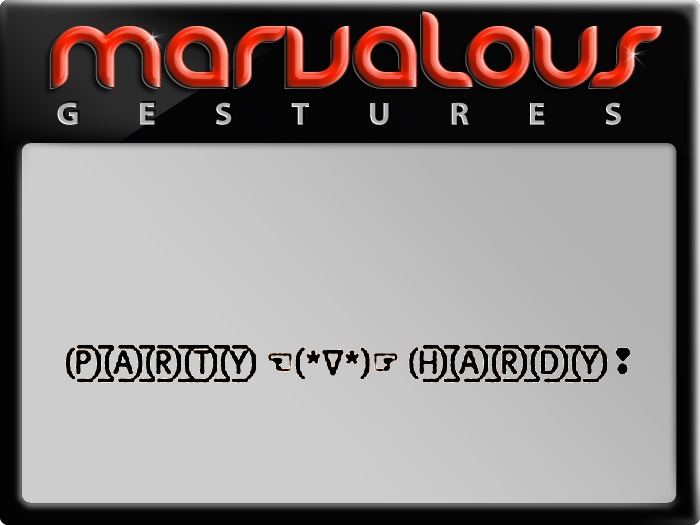 PARTY HARDY! GESTURE