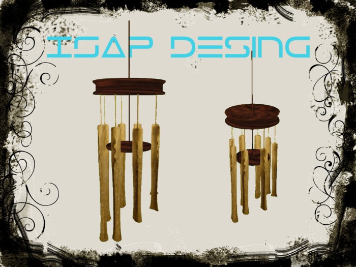 wind chime Rosewood / Gold