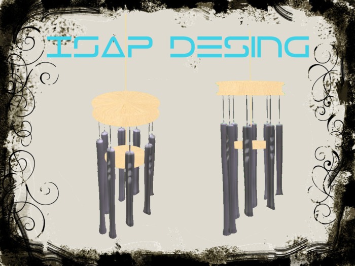 wind chime Bambus / silver