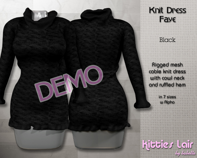 *KL* Knitdress Faye Cable Demo!