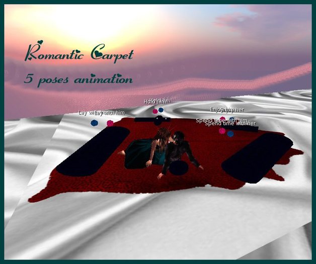 romantic carpet red and blue***