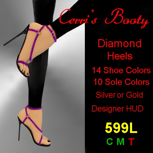 Cerri's Diamond Brooch Heels  PRICE REDUCED!