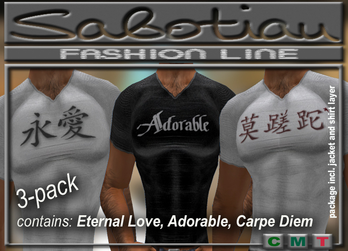 Male muscle T-Shirts -3 Pack-