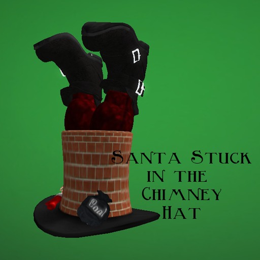 ~WC~ Santa Stuck in the Chimney Hat