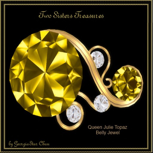 TST Queen Julie Topaz Belly Jewel