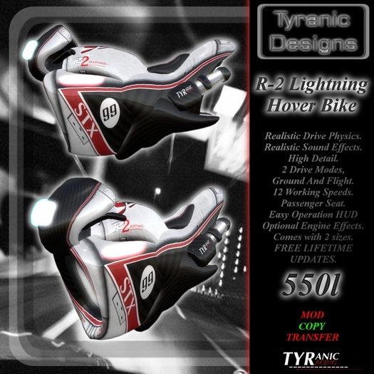 R-2 Lightning Hover Bike -By Tyranic Designs-
