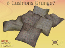 6 cushions, Grunge7 by Wild Motley