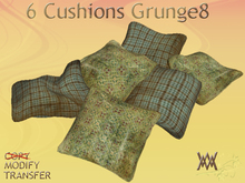 6 cushions, Grunge8 by Wild Motley
