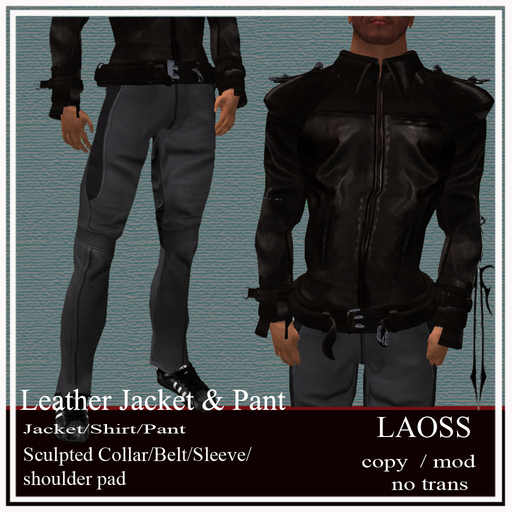 LAOSS LEATHER JACKET & PANTS 
