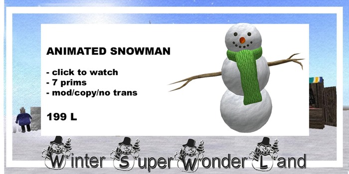 Animated snowman Ninja