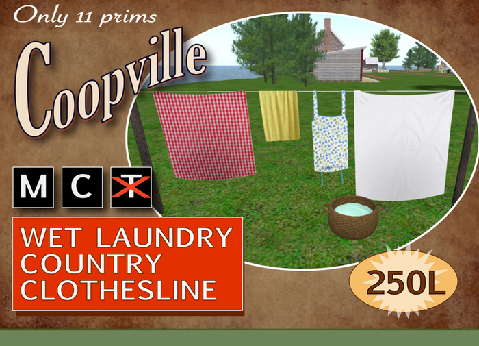 REDUCED PRICE! Wet Laundry Clothesline