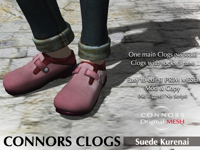 *Connors* CLOGS Kurenai Suede