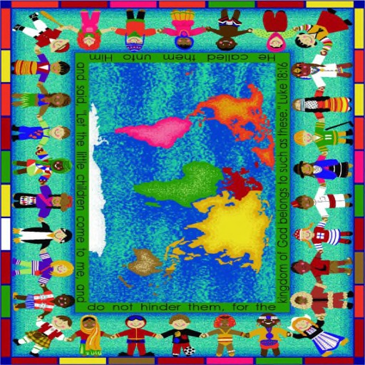 SO Rugs Children and Teen Collection Let the Children Come