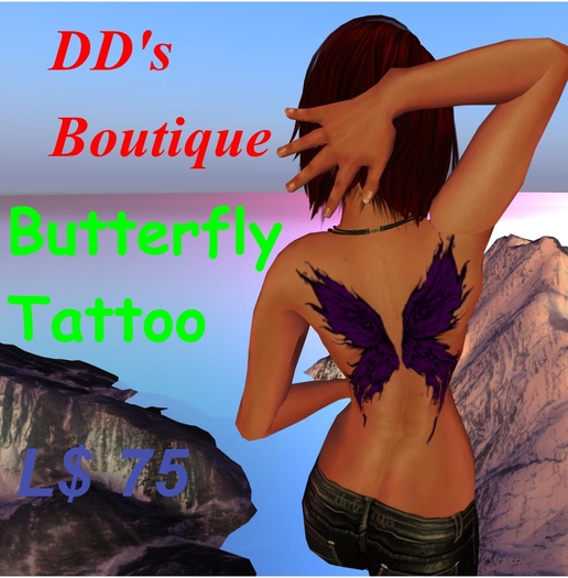 Butterfly Wings Deep Purple