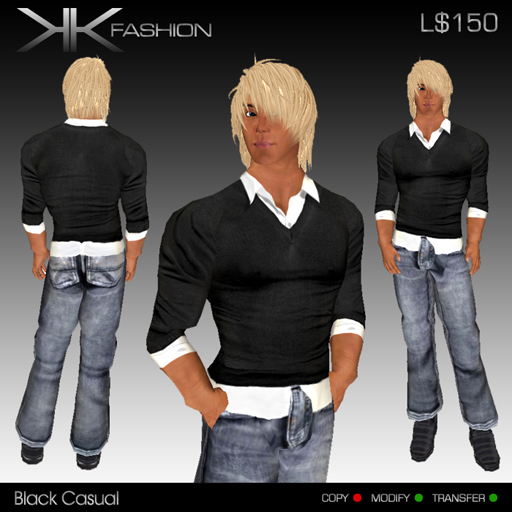 KKF - Black Casual - Complete Outfit