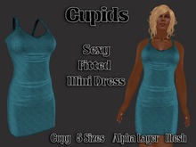 Mesh Linen Dress Green