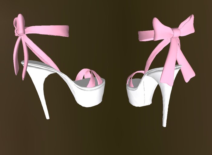 Pink Sandal w/bow-box