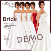 - DEMO - LMC Bride - fully Rigged Mesh Bridal Gown - DEMOS 