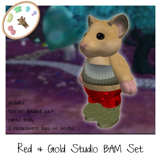 MUZI - Studio BAM - Red / Gold