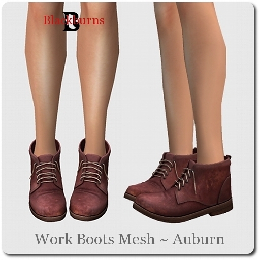 Blackburns Work Boots Mesh Unisex ~ Auburn