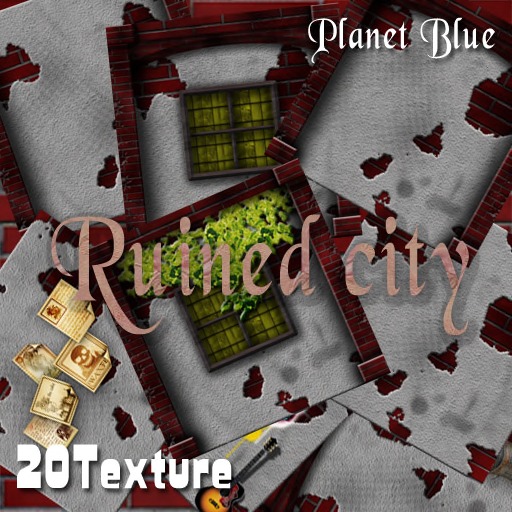 Planet Blue Ruined city Textures