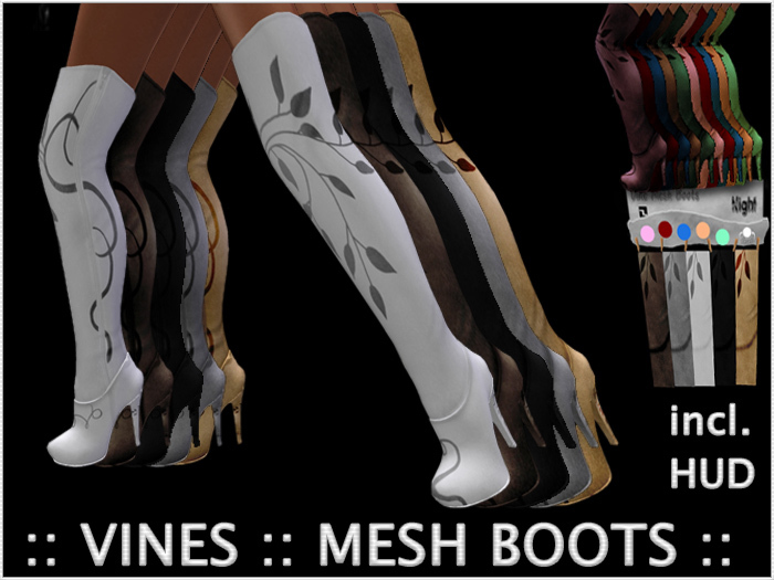 PROMO :: Vine :: Mesh Boots :: Night 'n Colors